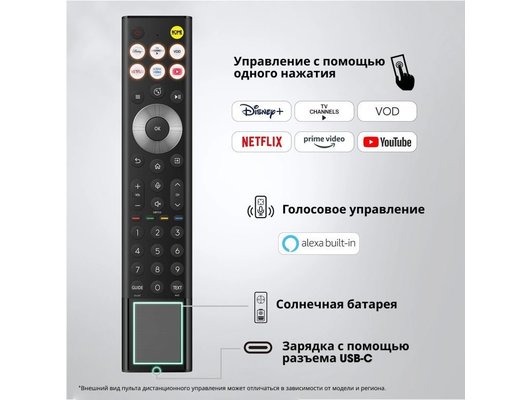 4K (Ultra HD) Smart телевизор HISENSE 75UR8S 75″, MiniLED, HomeOS, HDMI 2.1, 180 Гц